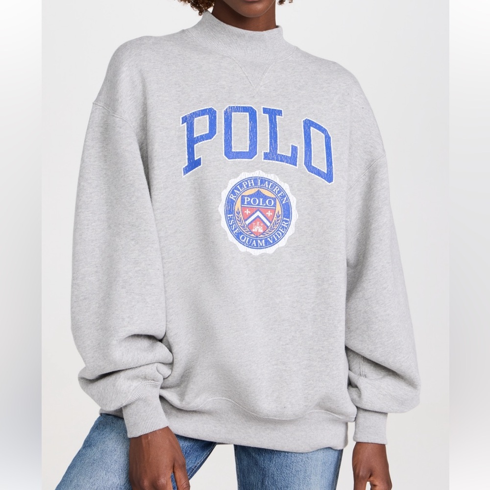 Polo Ralph Lauren Mock Neck Sweatshirt, excellent condition